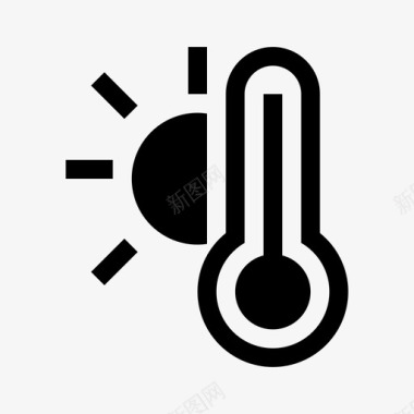 天气高温闷热热烈图标图标