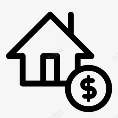 小房子免抠买房小房子住房图标图标