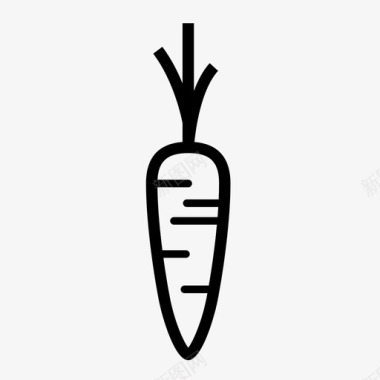 胡萝卜蔬菜零食图标图标