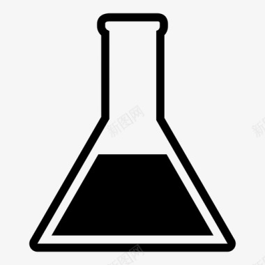 化学揭秘烧杯试管科学图标图标