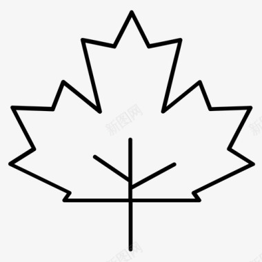 枫叶枫叶秋天加拿大图标图标