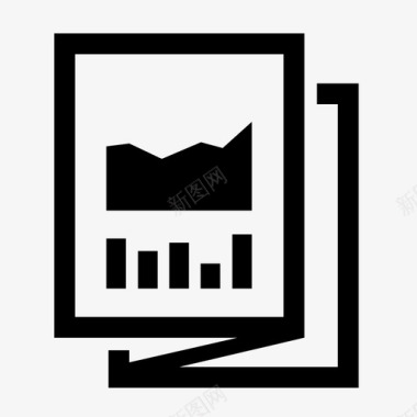 创意图表信息报告统计信息图表图标图标