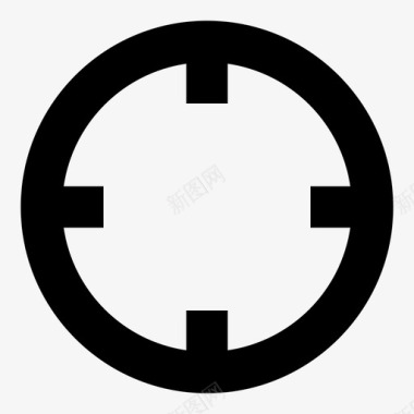 十字线目标圆圈圆形图标图标