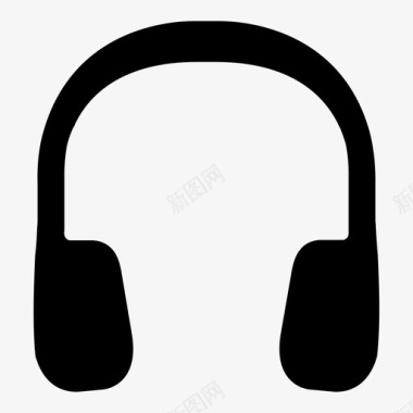 耳机头戴式耳机音乐图标图标