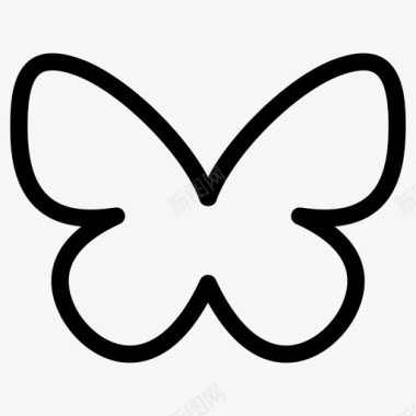情侣的动物蝴蝶形状多态性图标图标