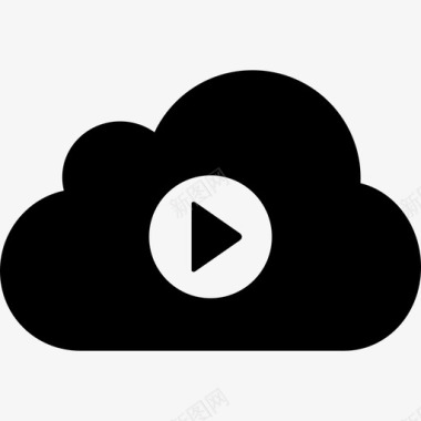 云服务器播放云云计算图标图标