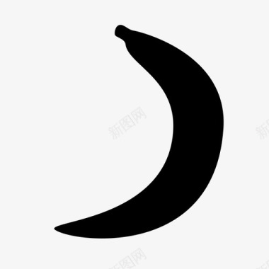 香蕉素食零食图标图标