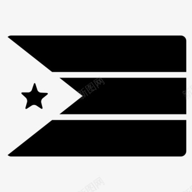 南苏丹世界的旗帜图标图标