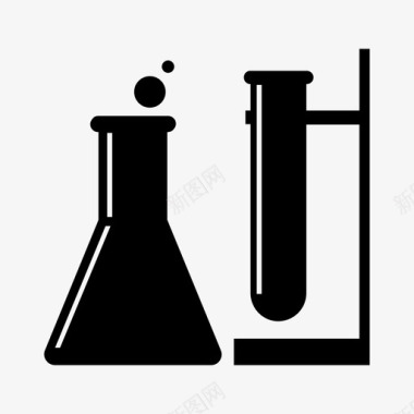 化学揭秘实验室试管科学图标图标