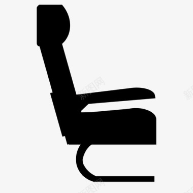 座椅飞机座椅安全返回图标图标