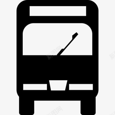 公交地铁标识公交前视交通科技图标图标