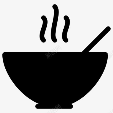 汤营养形状图标图标