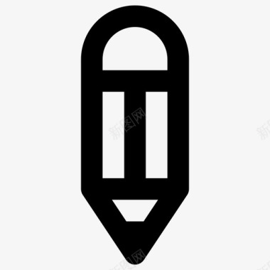 绘画橡皮铅笔作家学校图标图标