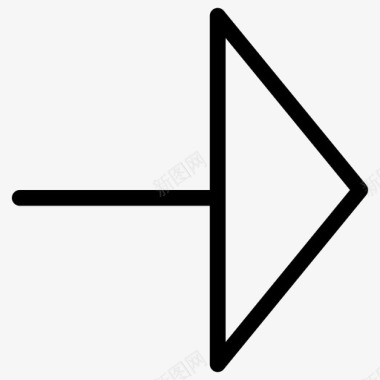 形状和符号右箭头导航下一步图标图标