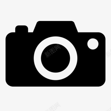 摄影照相机简单图标图标