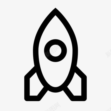 火箭宇宙飞船太空飞行图标图标