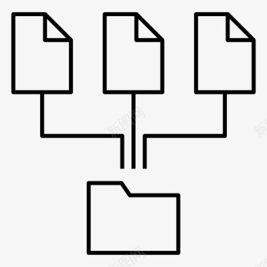 商业伙伴关系文件工作职业图标图标