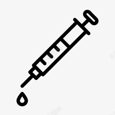 注射器疫苗接种护士图标图标
