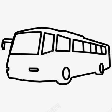 公共交通标识公共汽车通勤地铁图标图标