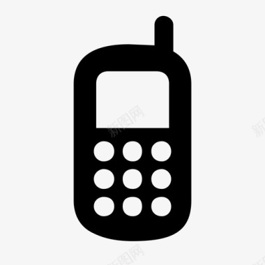 手机简单电话图标图标