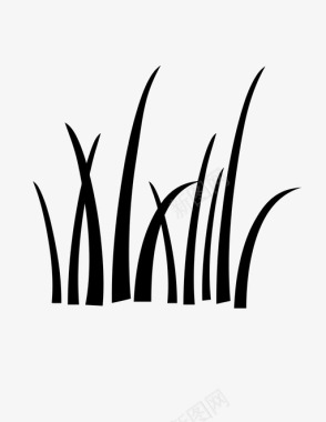 草植物草坪图标图标