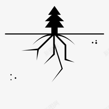 树根根树根根系图标图标