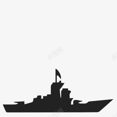 战争战列舰战争舰海军舰艇图标图标