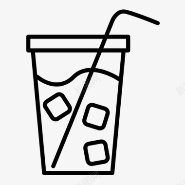 饮料酒水饮料冷冻饮料冷饮图标图标
