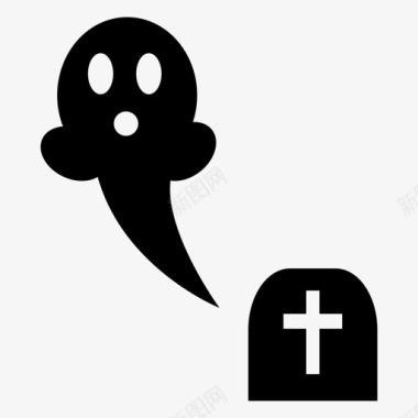 鬼魂坟墓幽灵图标图标