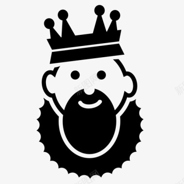 国王皇冠人物图标图标