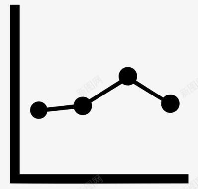 电脑图信息折线图图表指标图标图标