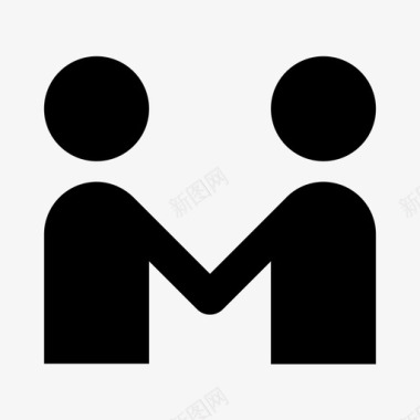 夫妻夫妇握手结婚恋爱图标图标