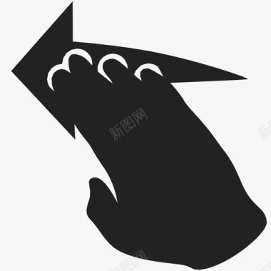 向左旋转手向左移动图标图标