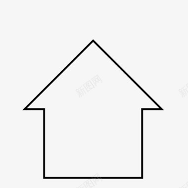 简约房子房子保险箱屋顶图标图标