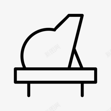 交响乐大钢琴交响乐管弦乐队图标图标