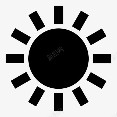 天气符号太阳天气预报符号图标图标