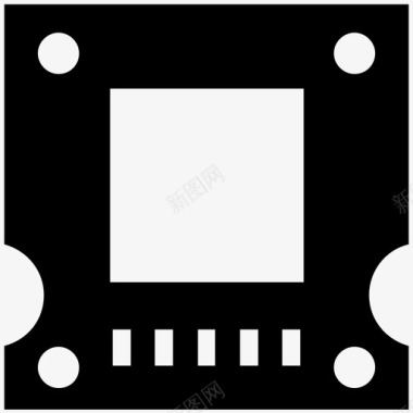 Intel芯片微芯片计算机芯片驱动器图标图标