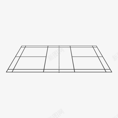 一只羽毛羽毛球场团队运动图标图标
