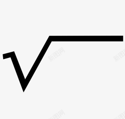 抽象孔雀平方根数学运算抽象图标图标