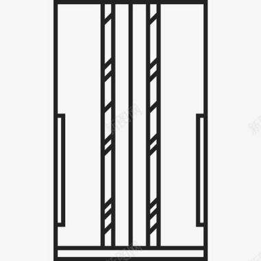 架子上橱柜衣服家具图标图标