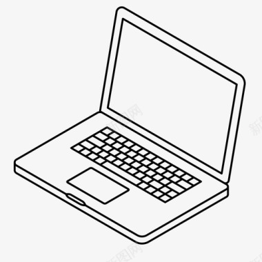 电脑和媒体笔记本电脑工作触摸板图标图标