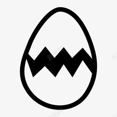 母鸡和鸡蛋图片碎鸡蛋蛋壳裂开图标图标