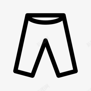 裤子宽松装备图标图标