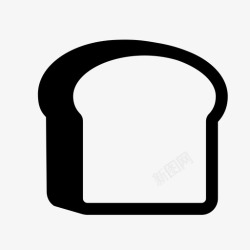 白面包面包白面包美味图标高清图片