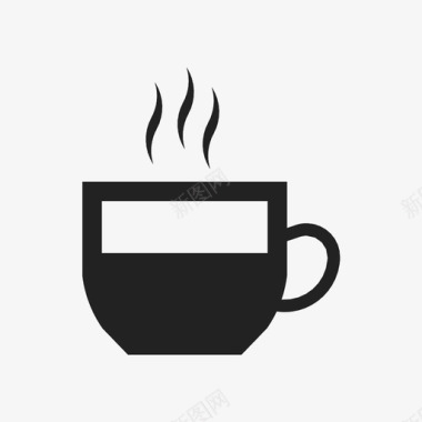 一杯咖啡热的办公室的图标图标