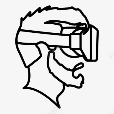 耳塞式耳机oculus rift眼镜护目镜图标图标