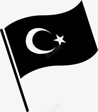 土耳其国旗符号代表图标图标