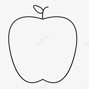 苹果老师零食图标图标