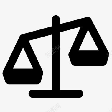 法制天平砝码司法天平图标图标