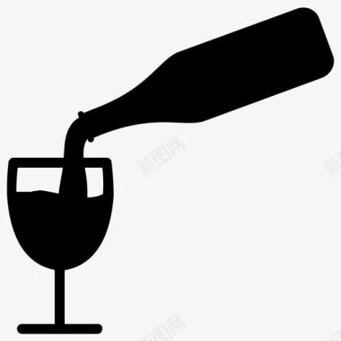 采购产品葡萄酒饮料服务酒杯图标图标